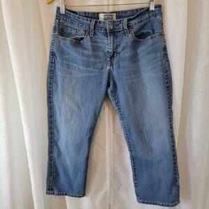 Levi Strauss Signature Capri Jeans – Sz 12 – Mid Rise Stretch Denim Cropped Pant